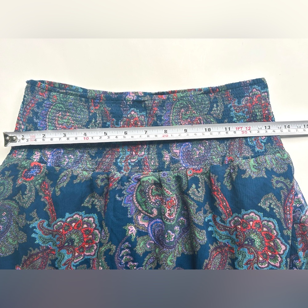 Anthropologie Vanessa Virginia Silk Paisley Skirt Size 2 midi pattern print - Picture 10 of 12